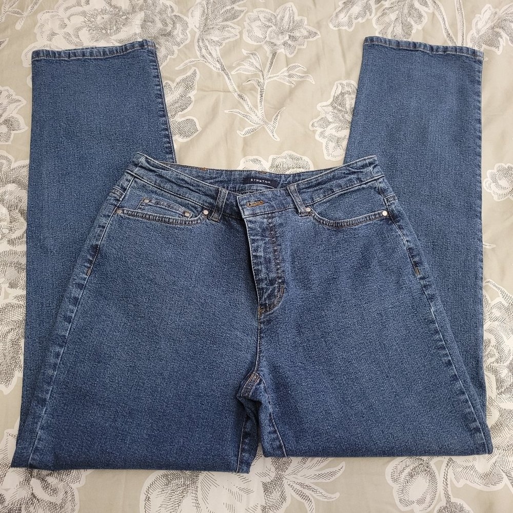 Jones NY Signature Washed Denim Straight Leg 5pkt Jeans Size 4